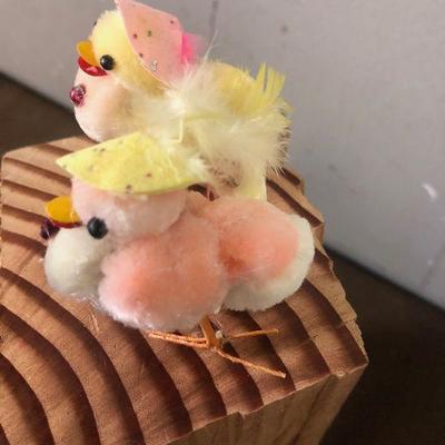 #130 Vintage Chenille Easter Chicks