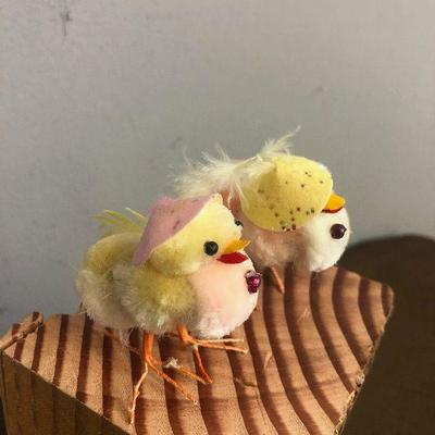 #130 Vintage Chenille Easter Chicks