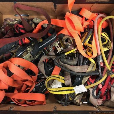#231 Box of Ratchet Strap Tie Downs                