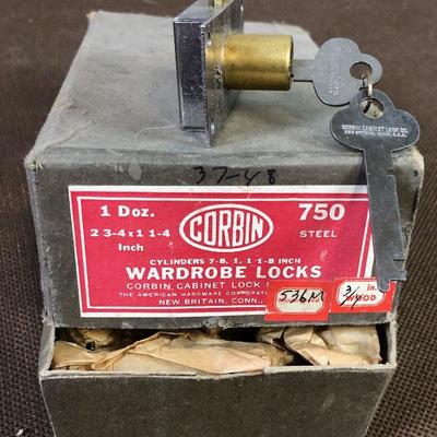 #284  Corbin Vintage Wardrobe Locks 
