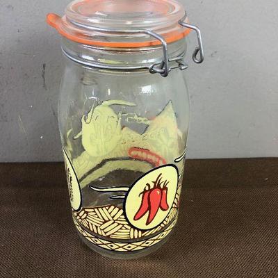 #336 Vintage Nut JAR with Locking Lid