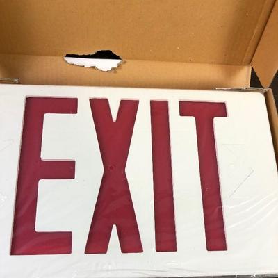 #345 EXIT SIGN NEW 
