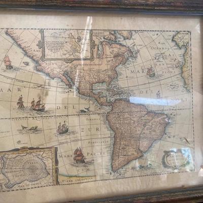 Lot # 704 Vintage Map of America 
