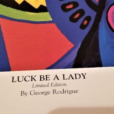 Lot #140 - George Rodrigue "Luck be a Lady" ltd edition print - scarce