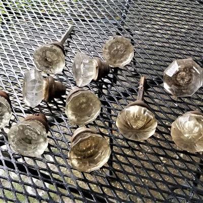 Lot #143  Lot of Antique Glass Door knobs