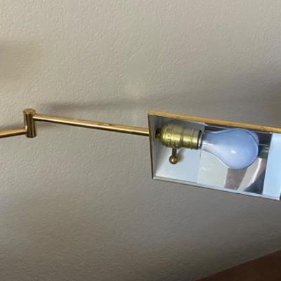 6. Set of 3 Gold Wall Lamps