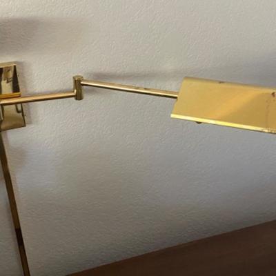 6. Set of 3 Gold Wall Lamps