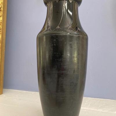 Lot# 706 Czechoslovakia Black Vase 