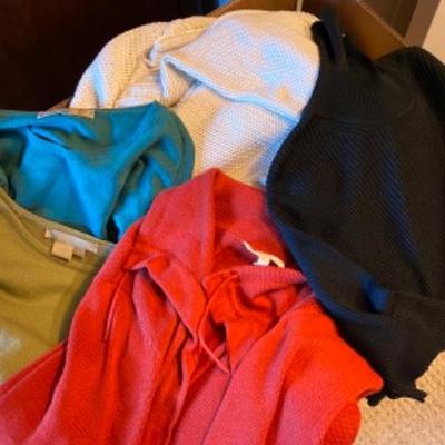13. Large lot of Women’s Sweaters Woman’s Large 12-14