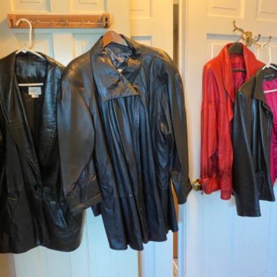 28. Four Leather Jackets (Woman’s Large)