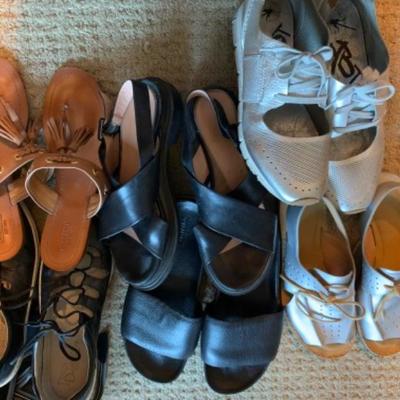 38. Lot of Sandals, Slip-Ons and Sneakers (Coach, Camuto) Woman’s 10