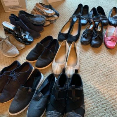40. Lot of  Designer Col Hann Leather Shoes, Booties, Slip-Ons, loafers etc. (Woman’s 10)