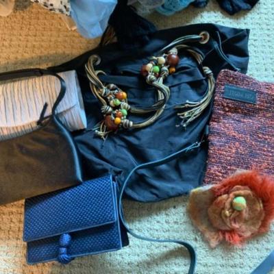 43. Assorted Evening Bags and Scarves