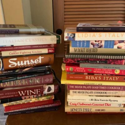 55. Book Lot on Cooking and Wine