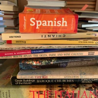 56. Book Lot on Travel and Language