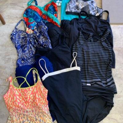 64. Lot of Bathing Suits / Designer Active Wear Woman’s Large 14 