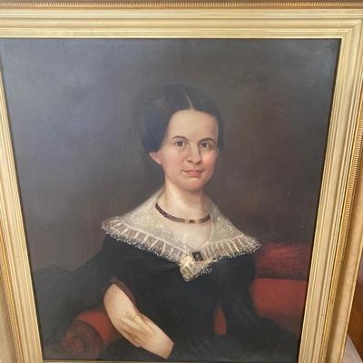 Lot # 721 Antique Portrait Painting 