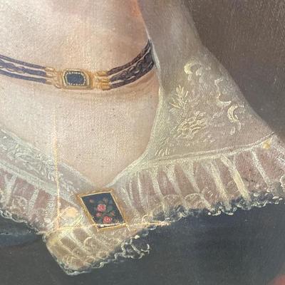 Lot # 721 Antique Portrait Painting 