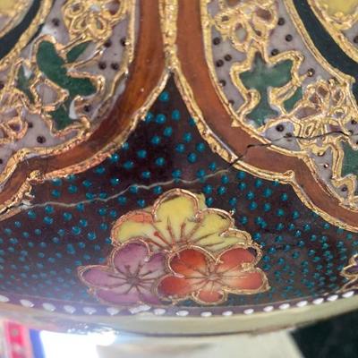 Lot # 723 Large Oriental Jar with Capodimonte Vase 