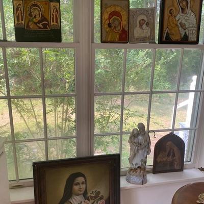 Lot # 728 Large lot of Religious Wall Art 