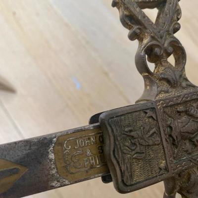 Lot # 739 Pair of Antique swords 