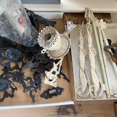 Lot # 741 Lot of Hanging Lamp Hardware 