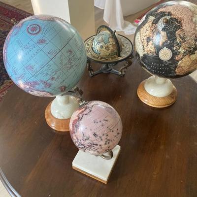 Lot # 745 Set of 4 Globes 