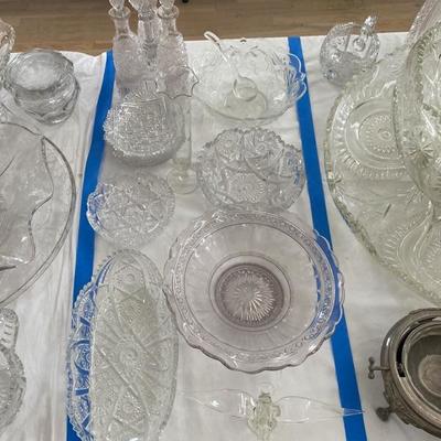 Lot #756 Pressed Glass lot 