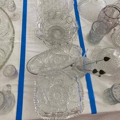 Lot # 758 Antique Misc. Pressed Glassware lot 