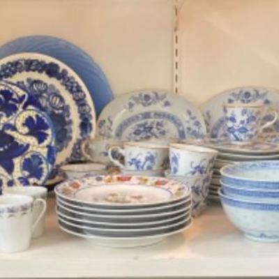 Lot # 777 Blue and White China Lot 
