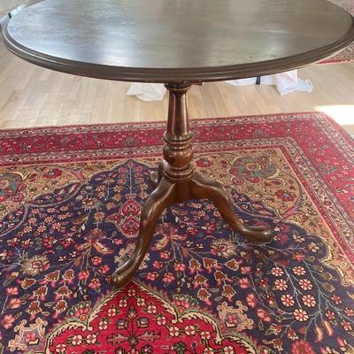 Lot # 789 Antique Birdcage Tilt top table 