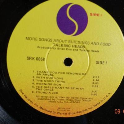 Talking Heads ~ More Songs About Buildings and Food