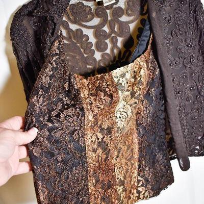 B3-113: Womens Beaded Jacket and Cami