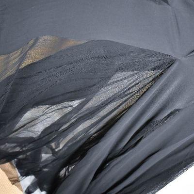 B3-119: Stunning Long Silky Black Gown!