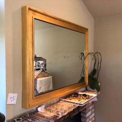 122. Framed Wall Mirror (37â€ x 49â€)
