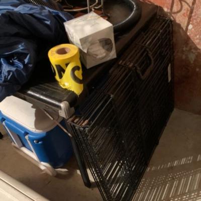146. Stanley Dry Vac, Pair of Igloo Coolers, Dog Crate, Travel Blanket