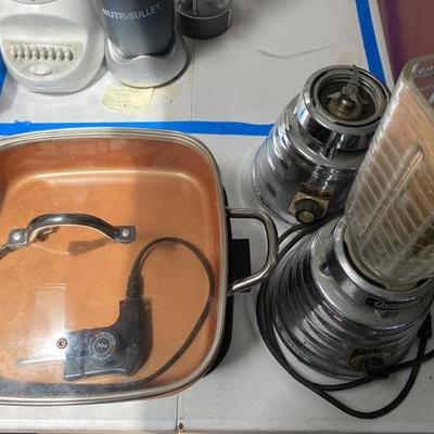 Lot # 793 Copper Chef Electric Skillet with Blenders 