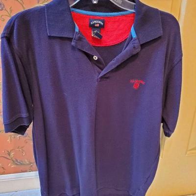 CL-17:  silk Hawaiian shirt and golf shirt lot