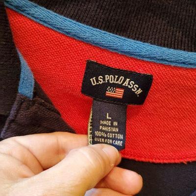 CL-17:  silk Hawaiian shirt and golf shirt lot