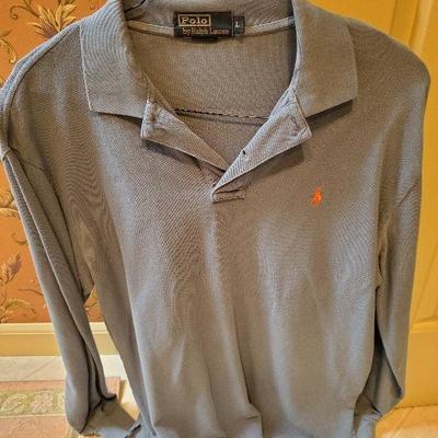 CL-17:  silk Hawaiian shirt and golf shirt lot