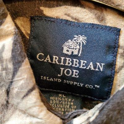 CL-17:  silk Hawaiian shirt and golf shirt lot