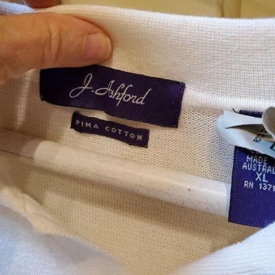 CL-17:  silk Hawaiian shirt and golf shirt lot