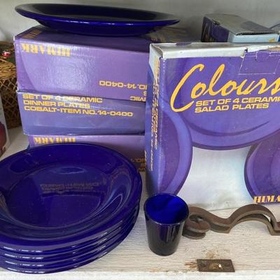 Lot # 806 Lot of Blue Ceramic Plats 