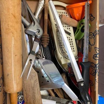 Lot # 824  Misc Flatware and household set 