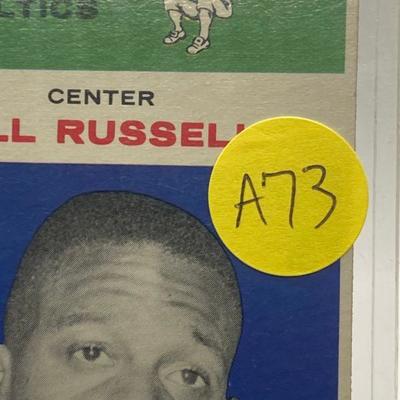 A73: Bill Russell 1961 Fleer Basketball Card #38