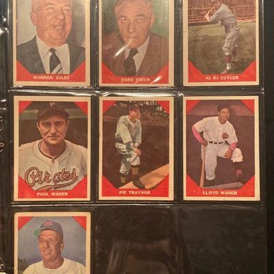 A86: Complete Set of 1960 Fleer Baseball 79 Cards