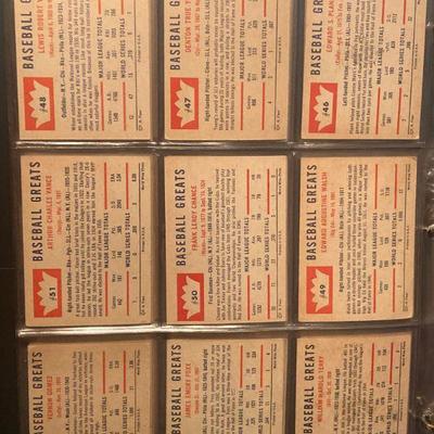 A86: Complete Set of 1960 Fleer Baseball 79 Cards