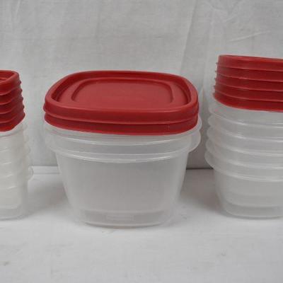 24 pc Rubbermaid Food Storage (12 containers + 12 matching lids)