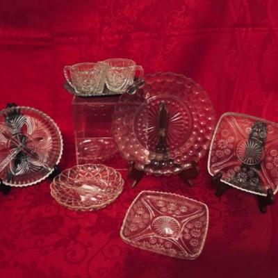 Lot 62 Glass party dishes