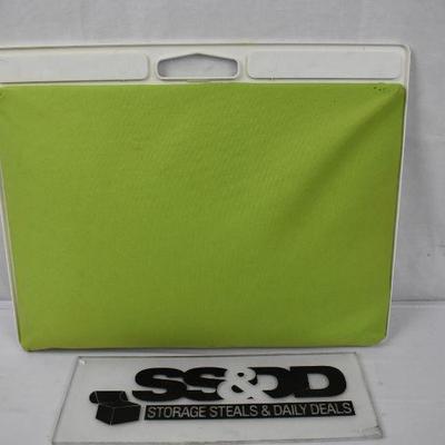 Lap Desk with Handle & Clip. Green Backing